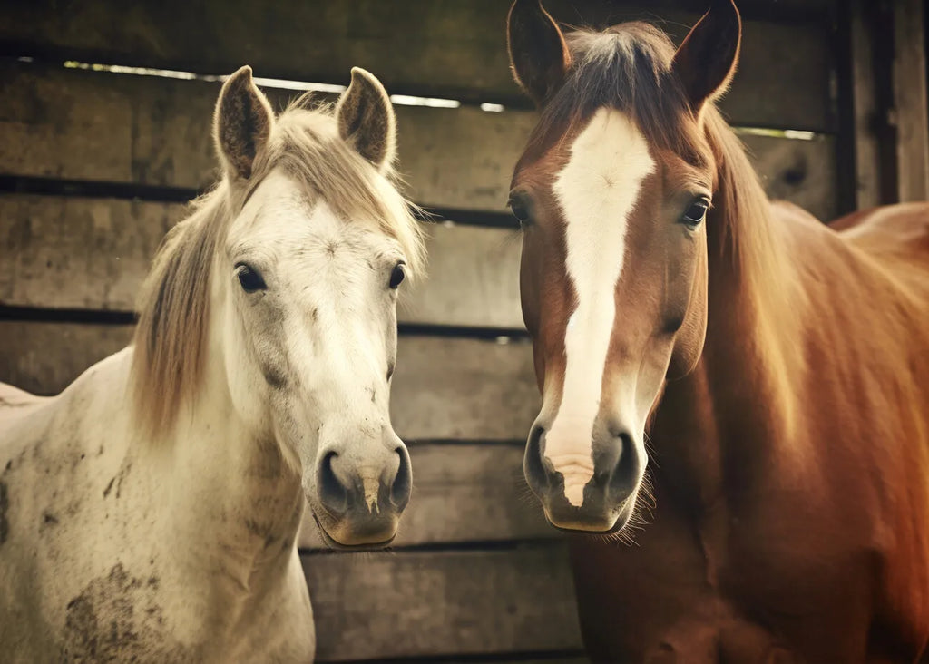 Portrait Moderne de Cheval Fait Main