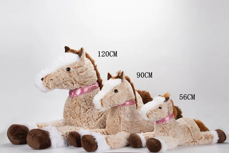 Peluche Cheval Plate Ultra-Douce